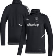 adidas Men's adidas Black Real Salt Lake COLD.RDY Raglan Warmup Pullover Jacket