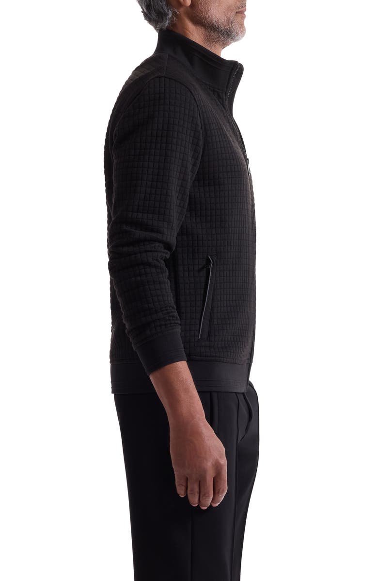 Bugatchi Quilted Jacket, Alternate, color, Black