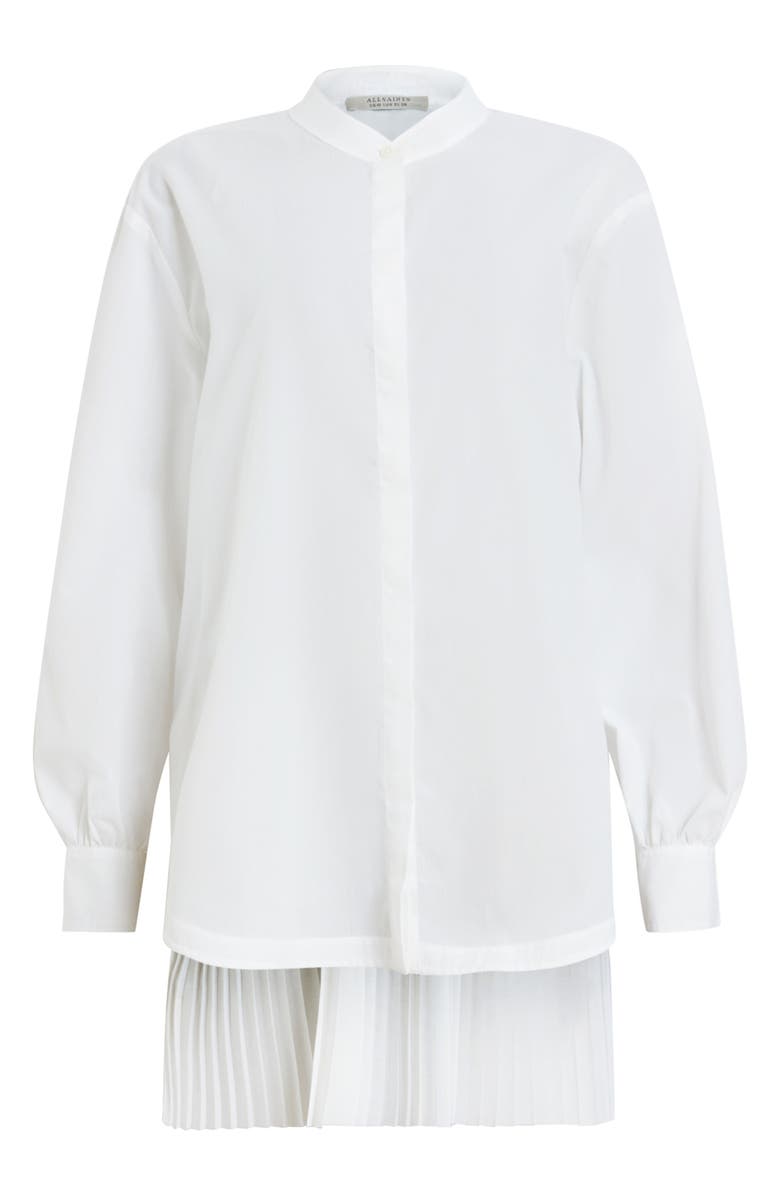 AllSaints Percy Oversize Button-Up Shirt, Alternate, color, White