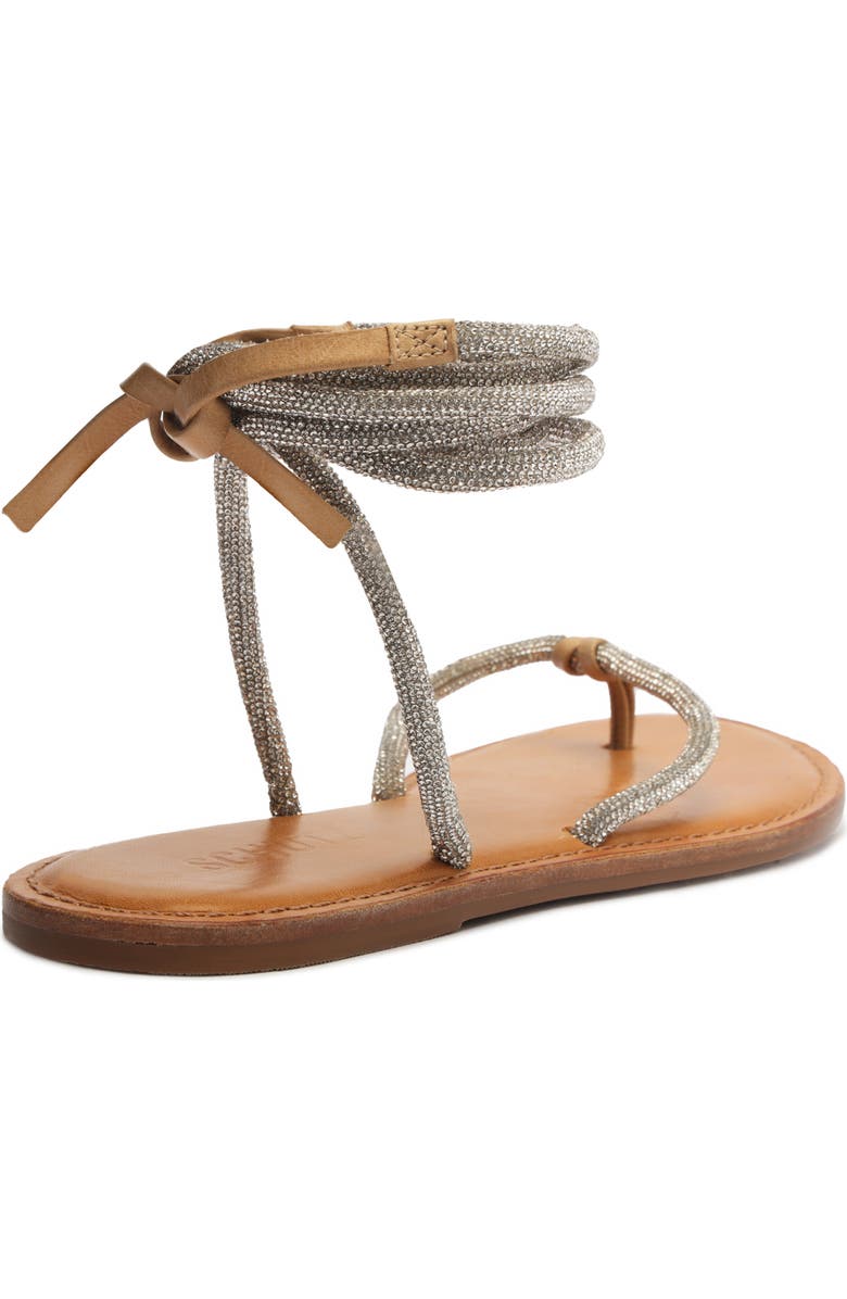 Schutz Kittie Glam Ankle Wrap Sandal, Alternate, color,