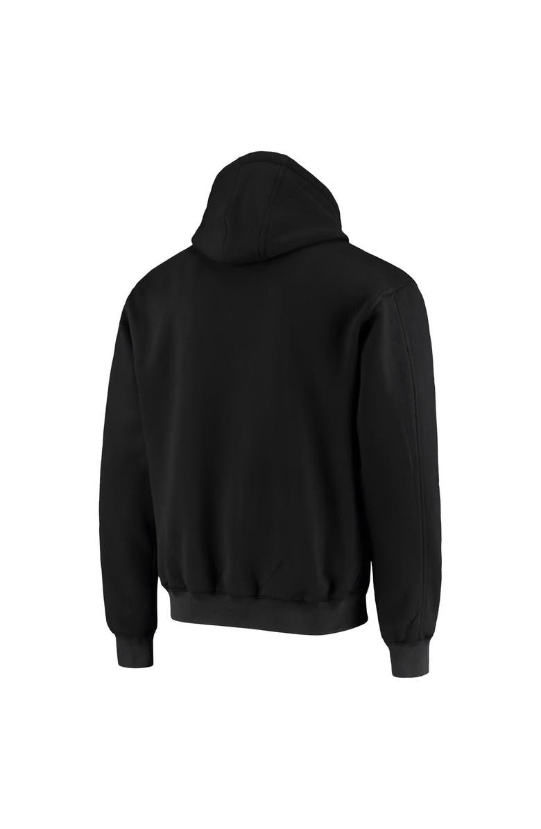 DUNBROOKE Men's Dunbrooke Black Carolina Panthers Craftsman Thermal-Lined Full-Zip Hoodie, Alternate, color, Black