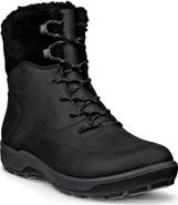 ECCO Trace Lite Waterproof Faux Shearling Lined Hiking Boot