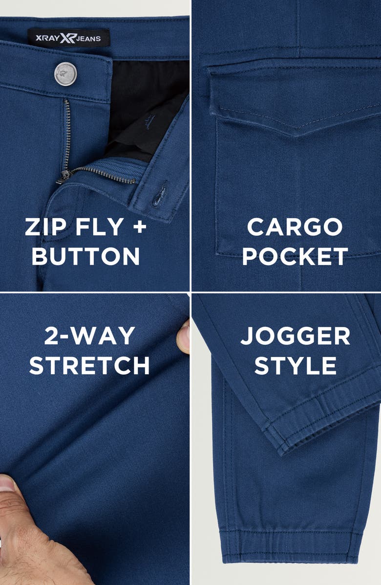 XRAY Kids' Flex Waist Commuter Cargo Joggers, Alternate, color, Midnight Blue