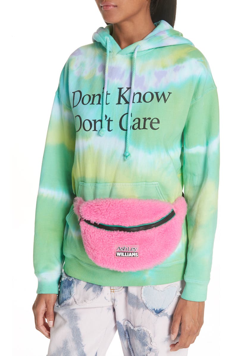 Ashley Williams Genuine Shearling Belt Bag, Alternate, color,