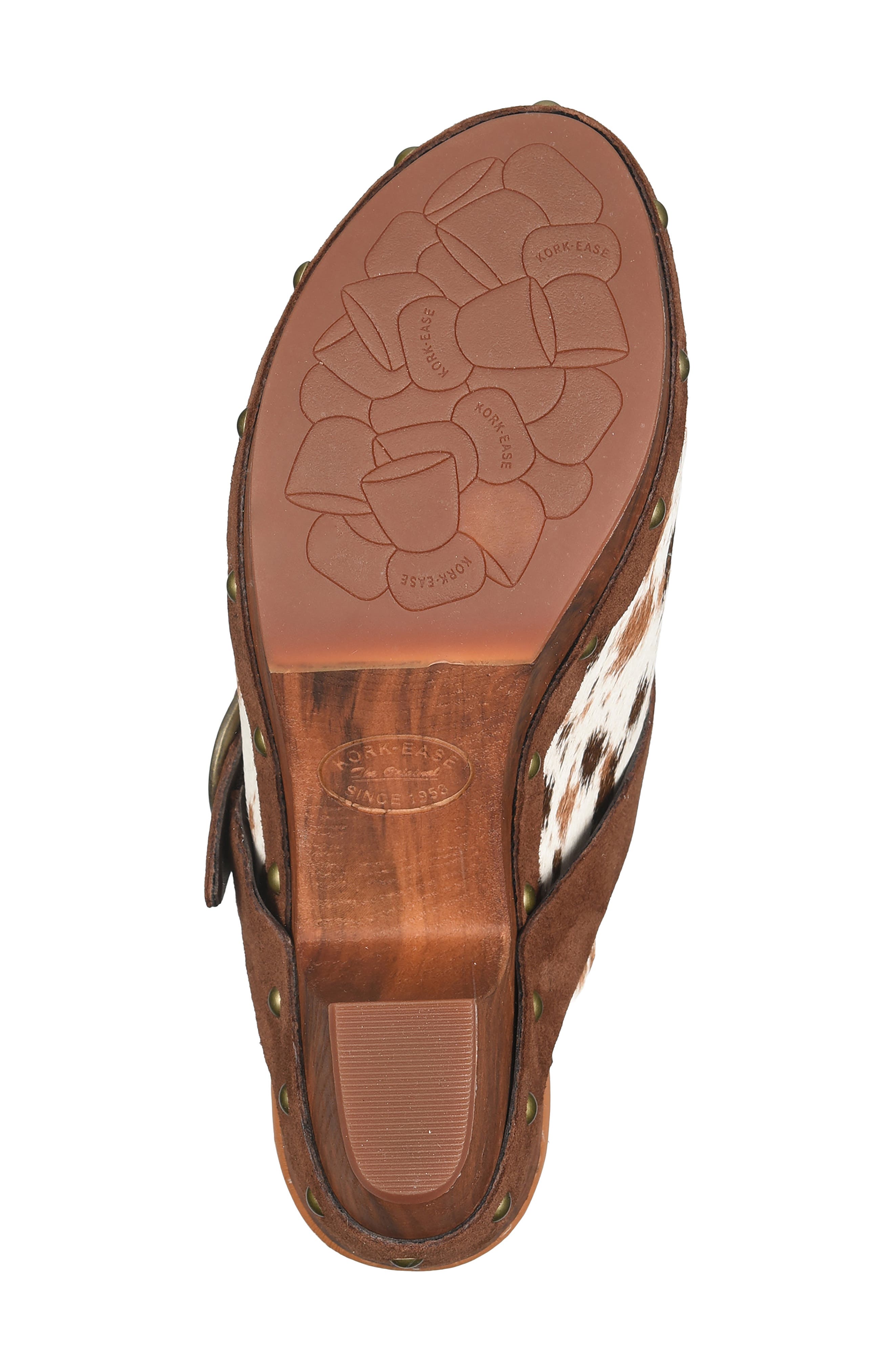 Gemini Leather Clog, Alternate, color, MULTI CALFHAIR