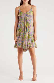 La Fiorentina Print Babydoll Dress
