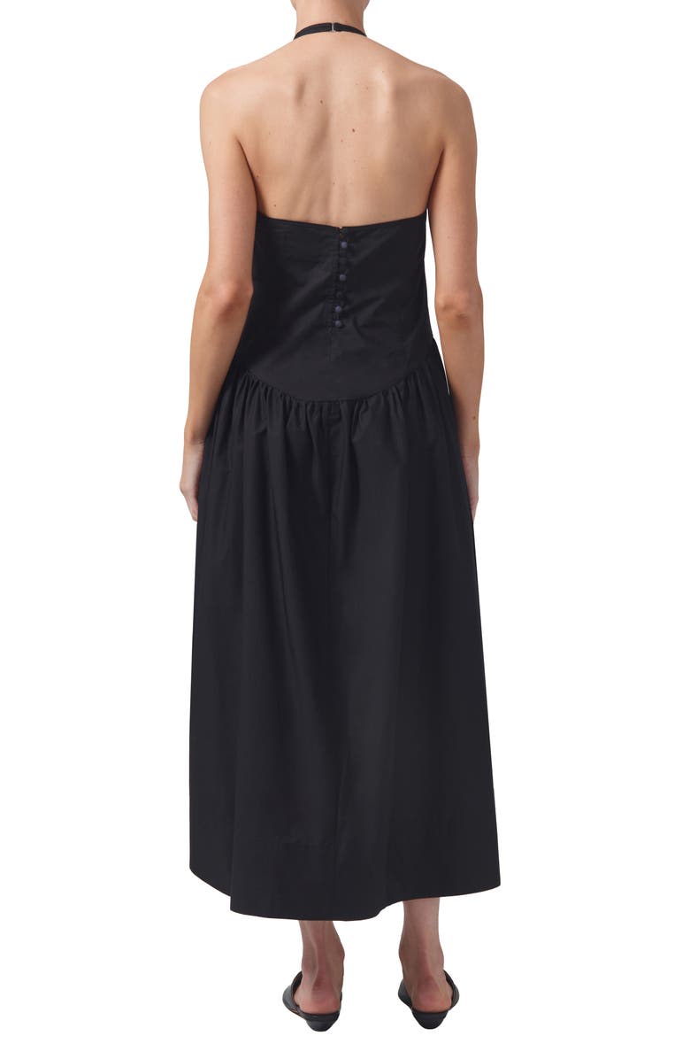 Citizens of Humanity Poppi Handkerchief Hem Cotton Halter Dress, Alternate, color,