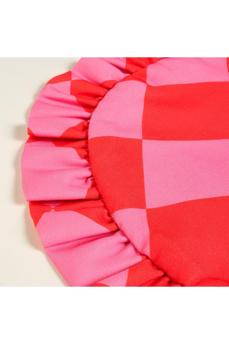 Place Mat 2 Pcs Set, Alternate, color, Pink-Red-Green-Blue