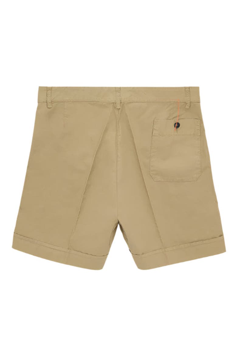 Haute Twill Cotton Shorts, Alternate, color, BEIGE
