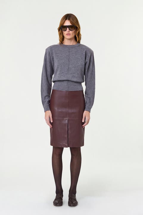 Noelle Shoulder Pad Sweater