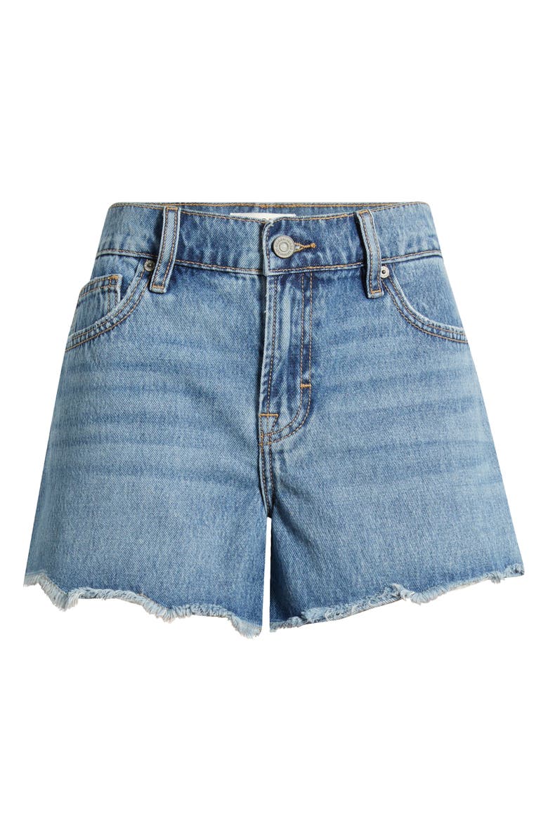 HIDDEN JEANS Frey Hem Cutoff Denim Shorts, Alternate, color, Med.wash