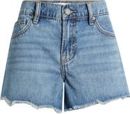 HIDDEN JEANS Frey Hem Cutoff Denim Shorts