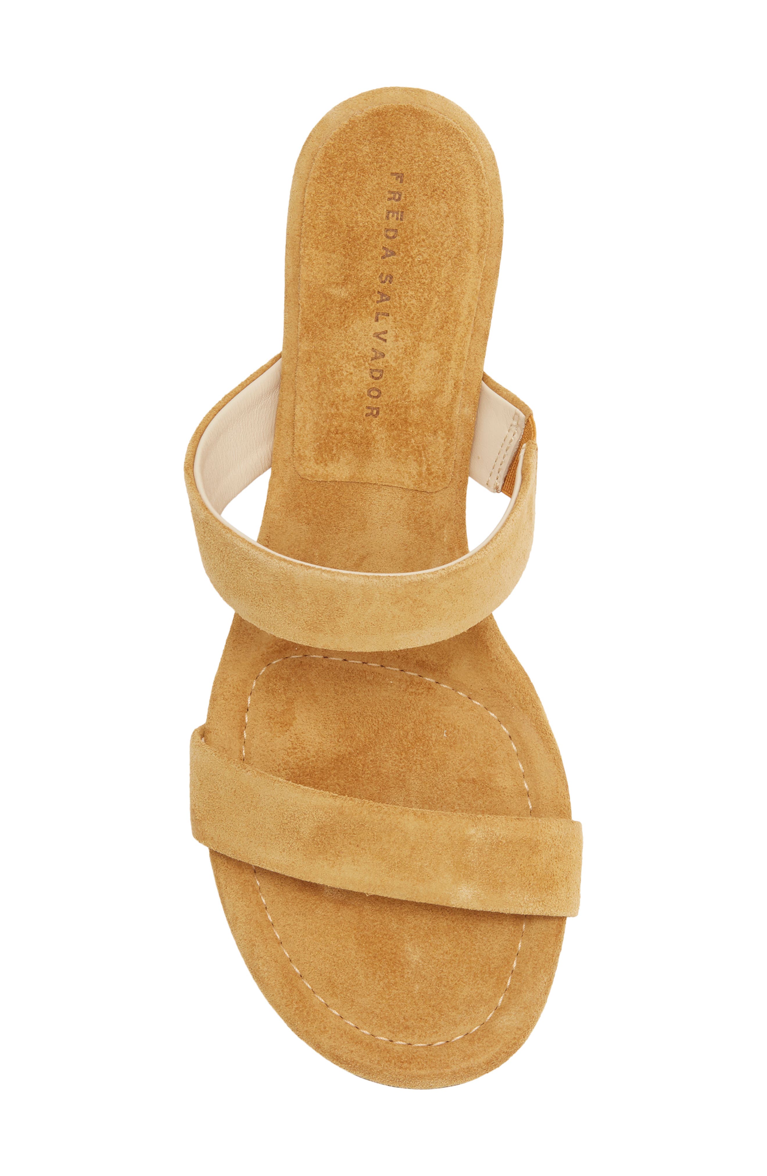 Freda Salvador Poppy Double Strap Sandal, Alternate, color, Bog Suede