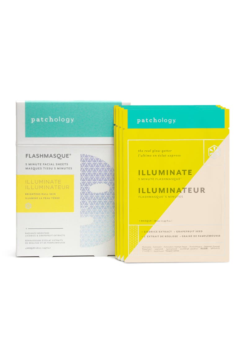 Illuminate FlashMasque™ Facial Sheets, Alternate, color, NO COLOR