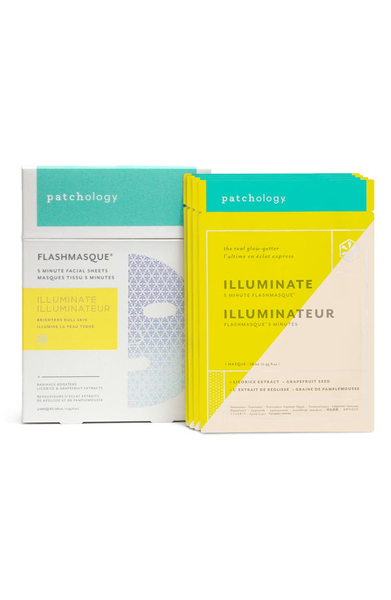 Patchology Illuminate FlashMasque<sup>™</sup> Facial Sheets, Alternate, color, 
