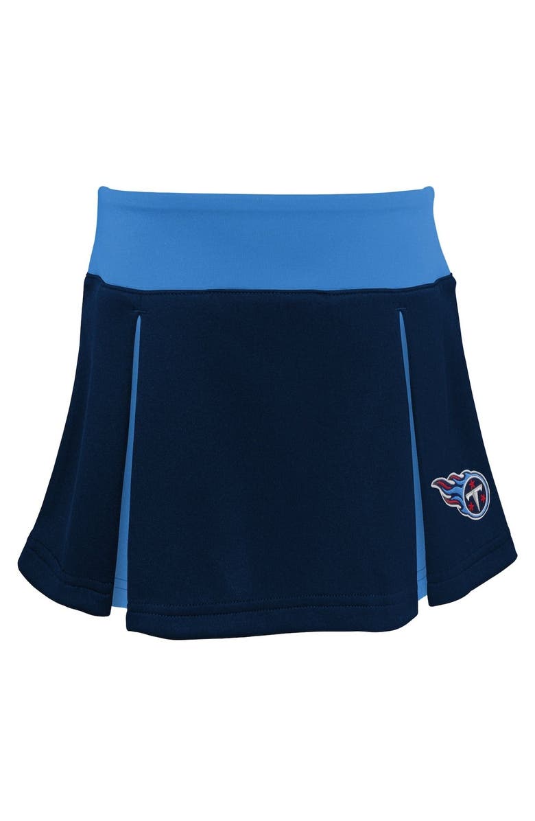 Outerstuff Girls Preschool Navy Tennessee Titans Spirit Cheerleader Two-Piece Set with Bloomers, Alternate, color, Navy