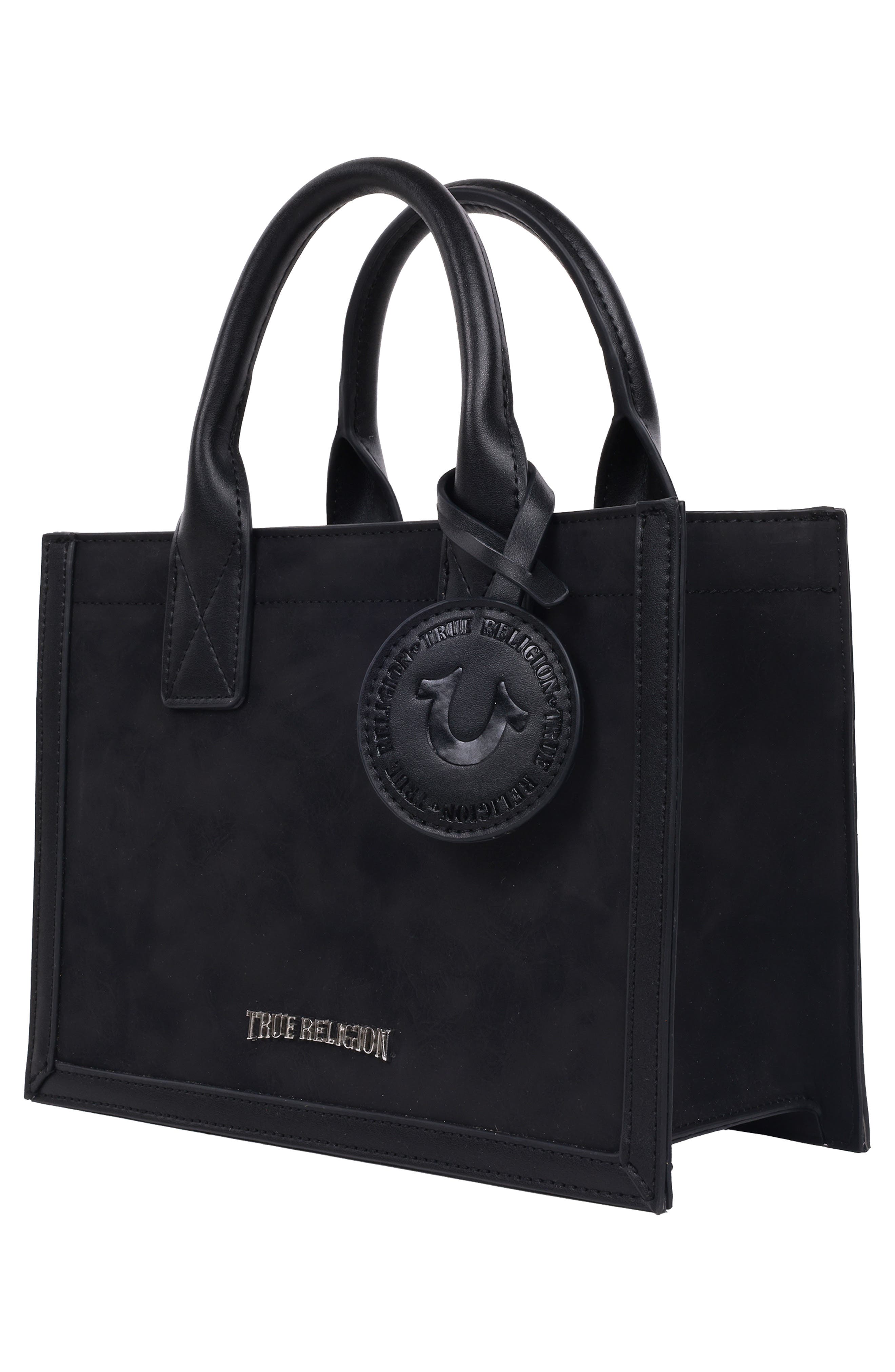 True Religion Top Handle Box Tote Bag, Alternate, color, 