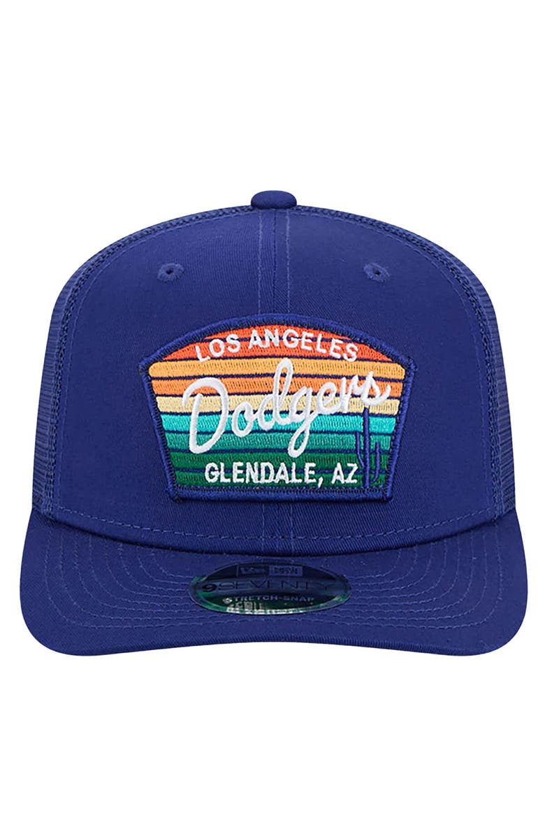 New Era Men's New Era  Royal Los Angeles Dodgers 2025 Spring Training 9SEVENTY Stretch-Snap Trucker Hat, Alternate, color, 