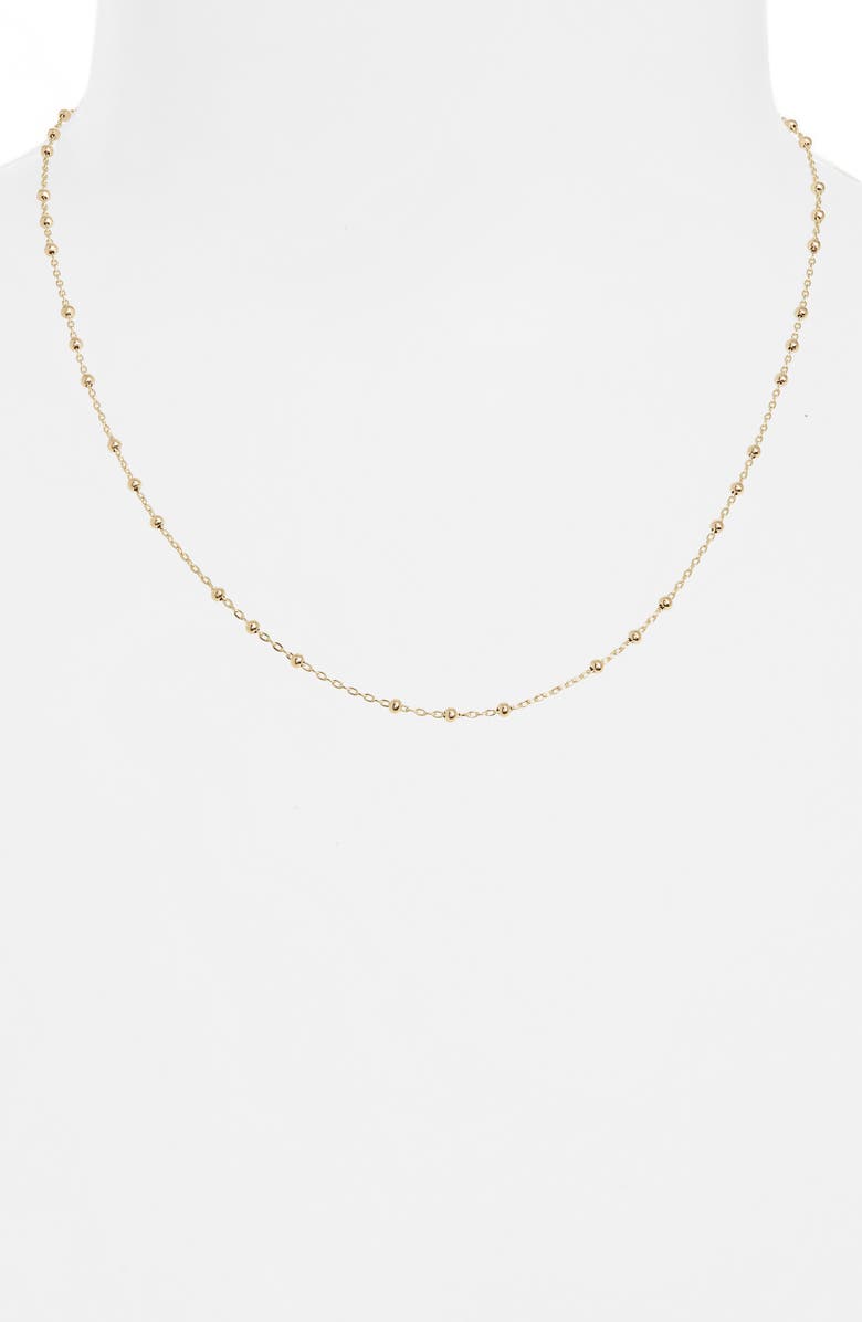 Bony Levy Mykonos 14K Gold Station Necklace, Alternate, color, 