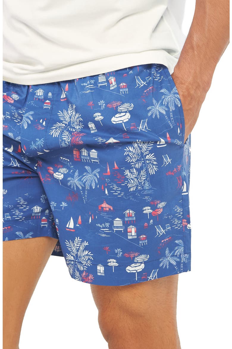 Ben St. Tropez Pajama Shorts, Alternate, color, BLUE