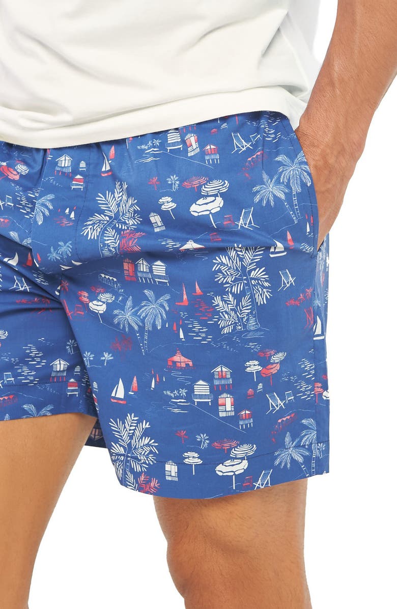 The Lazy Poet Ben St. Tropez Pajama Shorts, Alternate, color, Blue