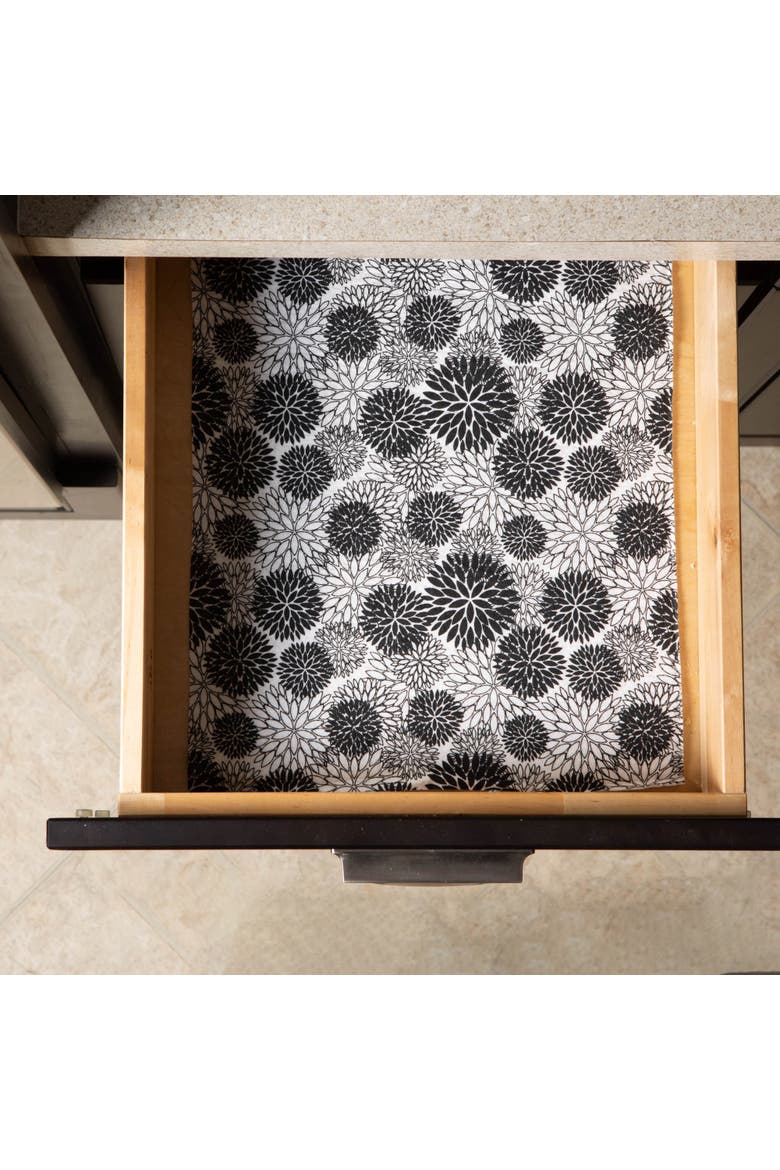 Reusable Shelf Liner Black Set/2, Alternate, color, Dahlia