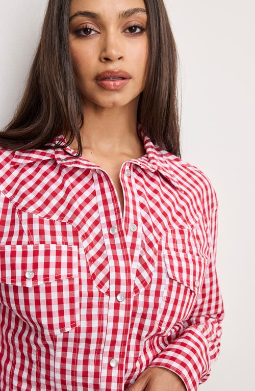 GOOD AMERICAN GOOD AMERICAN DOLLY COUNTRY CORSET SHIRT 