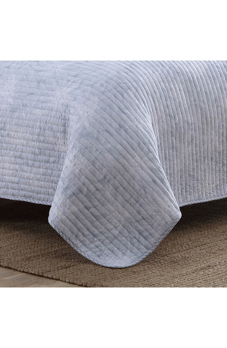 Tommy Bahama Makena Cotton Quilt & Sham Set, Alternate, color, Blue Canal