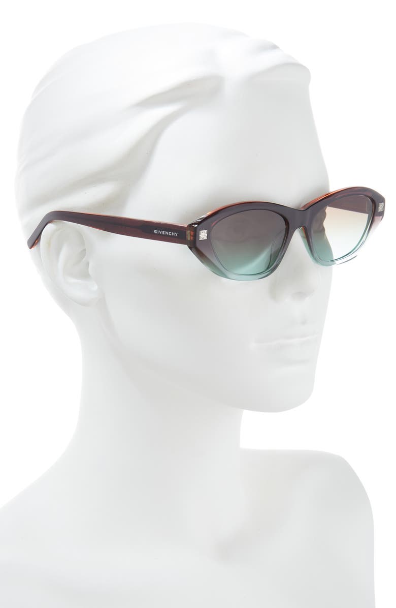 Givenchy GV Day Cat Eye Sunglasses, Alternate, color, Dark Brown/ Other / Brown