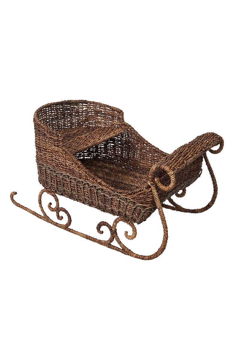 Juliska Devon Willow Sleigh, Alternate, color, Brown
