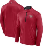 FANATICS Men's Fanatics Scarlet San Francisco 49ers Defender Long Sleeve Quarter-Zip Jacket