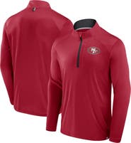 FANATICS Men's Fanatics Scarlet San Francisco 49ers Defender Long Sleeve Quarter-Zip Jacket