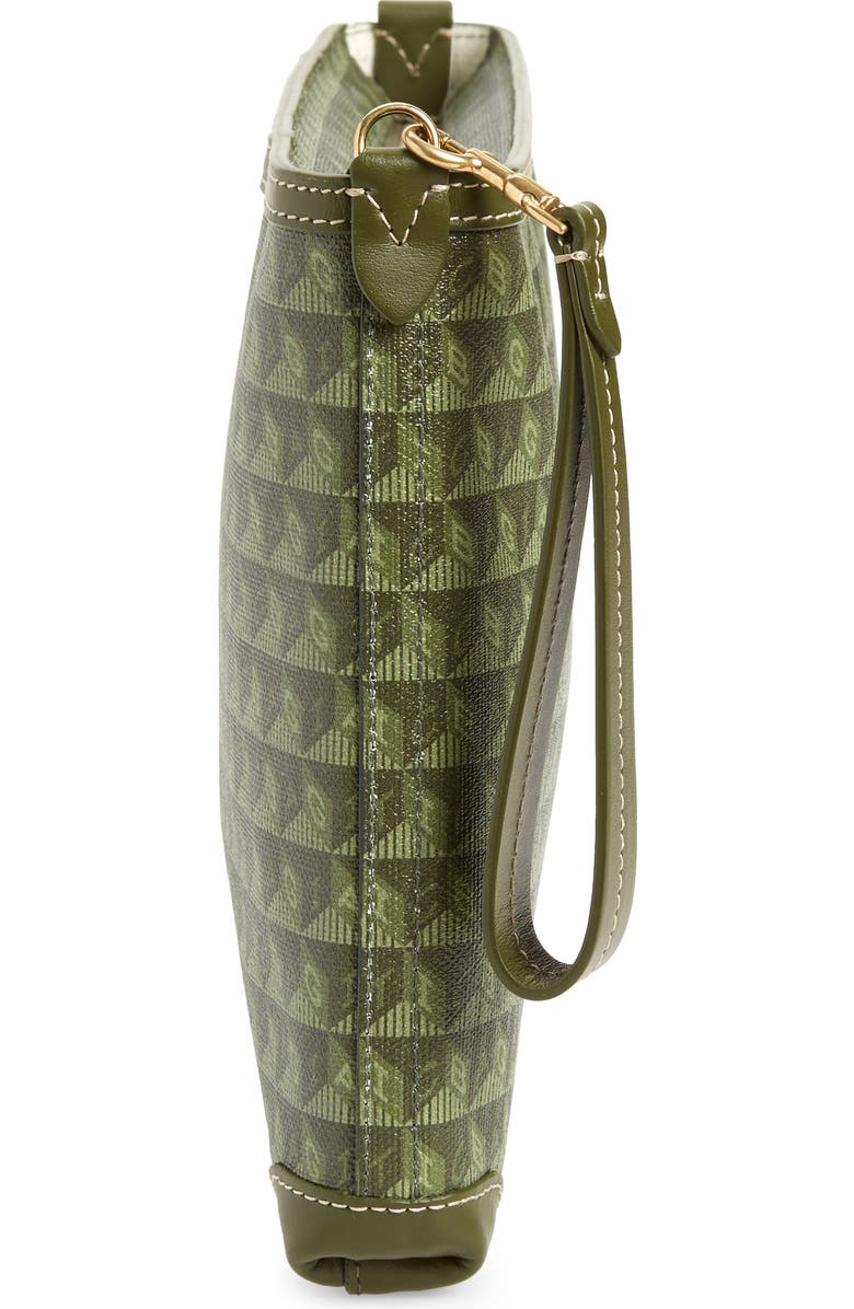 Anya Hindmarch SMILEY<sup>®</sup> I am a Plastic Bag Wink Recycled Coated Canvas Zip Pouch, Alternate, color,