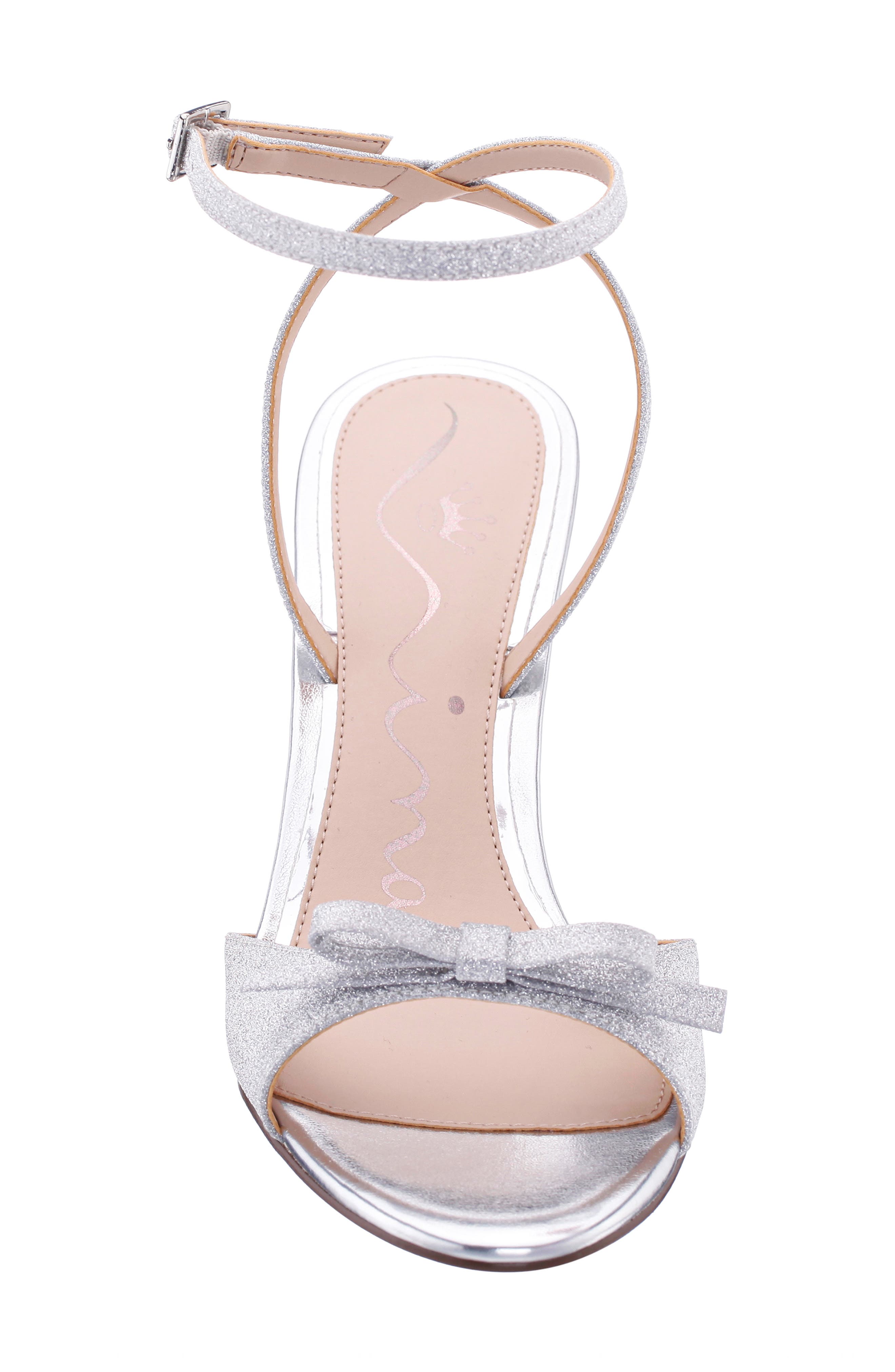 Nina Vicci Ankle Strap Sandal, Alternate, color, Silver