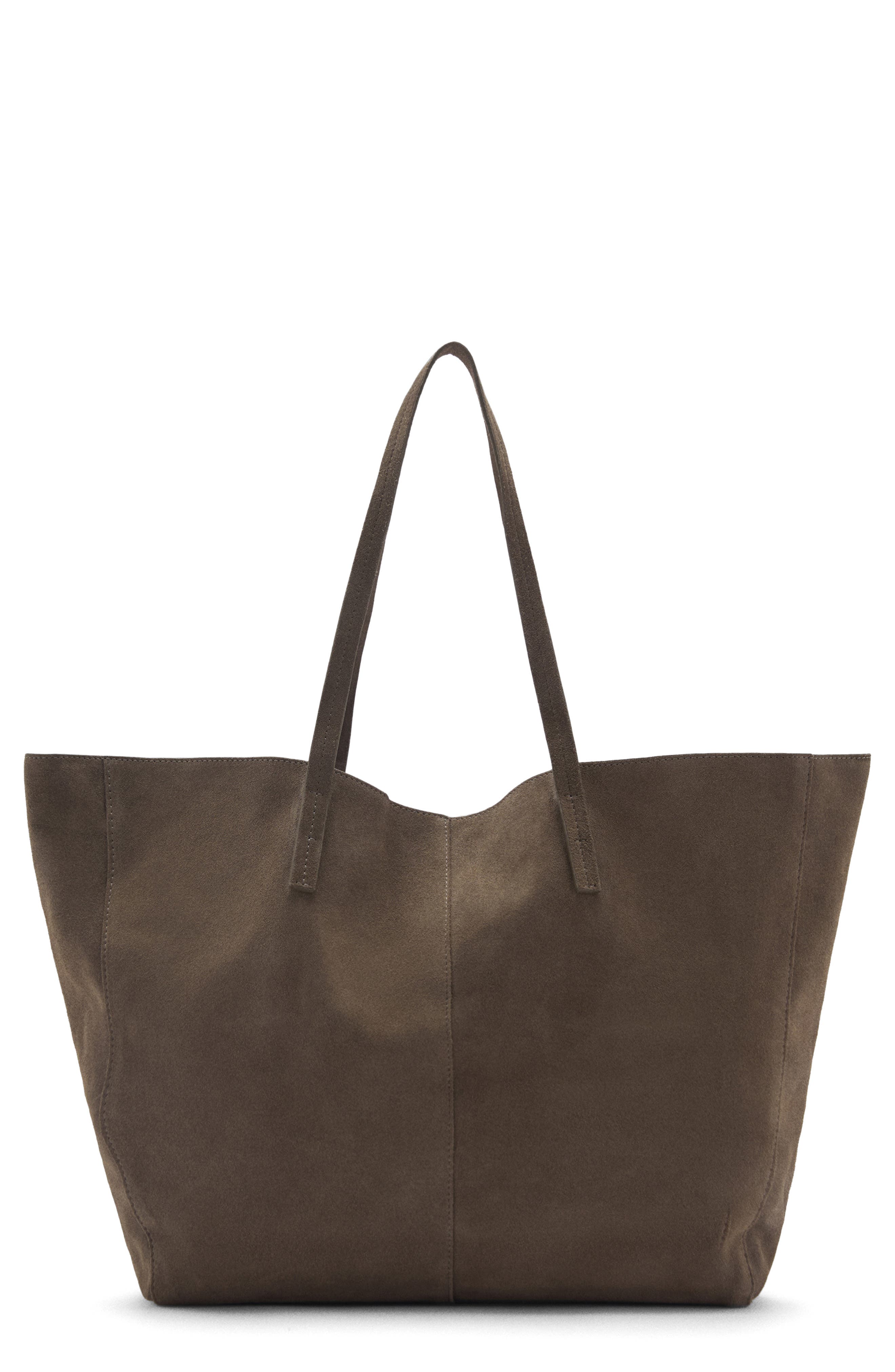 MANGO Suede Shopper Bag, Main, color, 