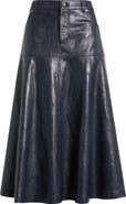 KOBI HALPERIN Rhea Faux Leather Midi Skirt