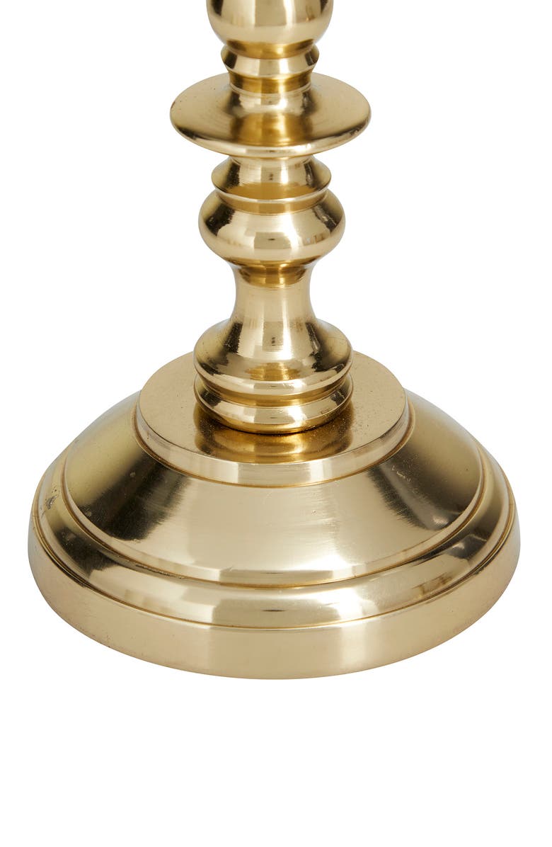 VIVIAN LUNE HOME Gold Aluminum Pillar Candle Holder - Set of 3, Alternate, color, 