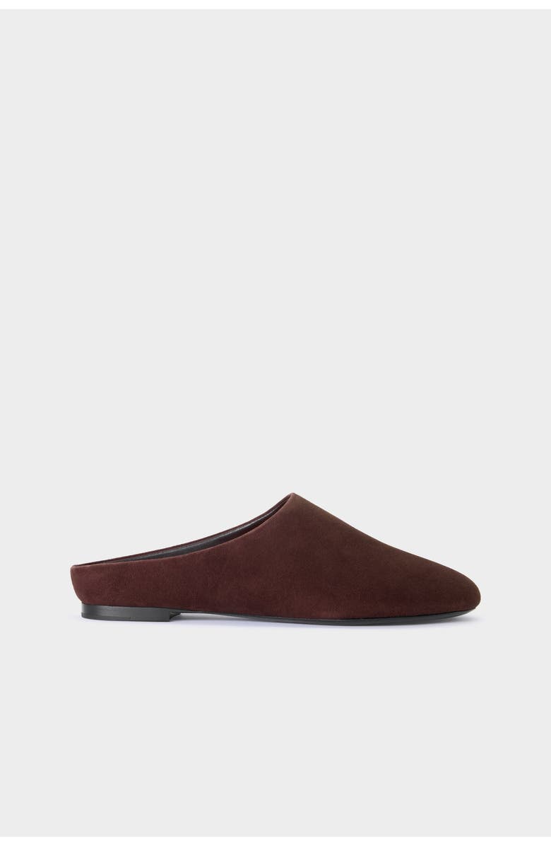 SIMONMILLER Suede Riad Slipper, Main, color, Espresso