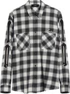 AMIRI Bones Appliqué Flannel Overshirt
