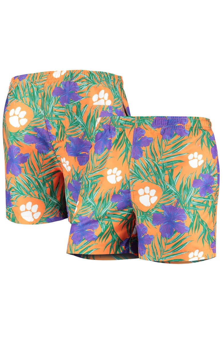 FOCO Men's Orange Clemson Tigers Swimming Trunks, Main, color, 