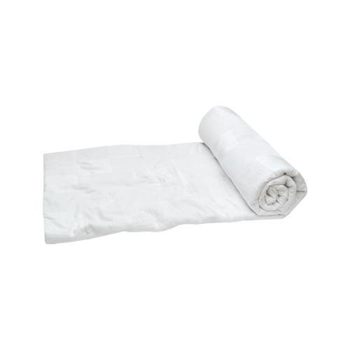 Elisabeth York Pia Ivory Throw Blanket In White