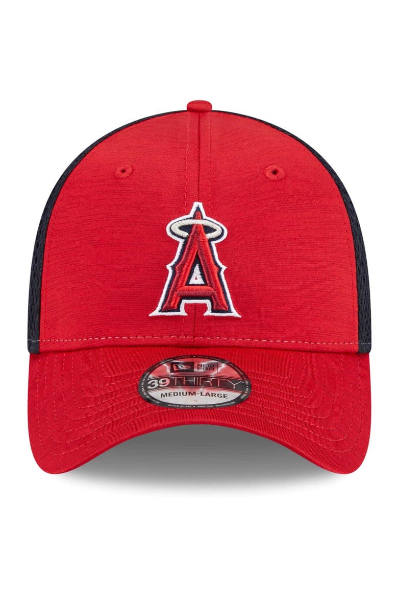 Men's New Era Red Los Angeles Angels Neo 39THIRTY Flex Hat, Alternate, color, Red