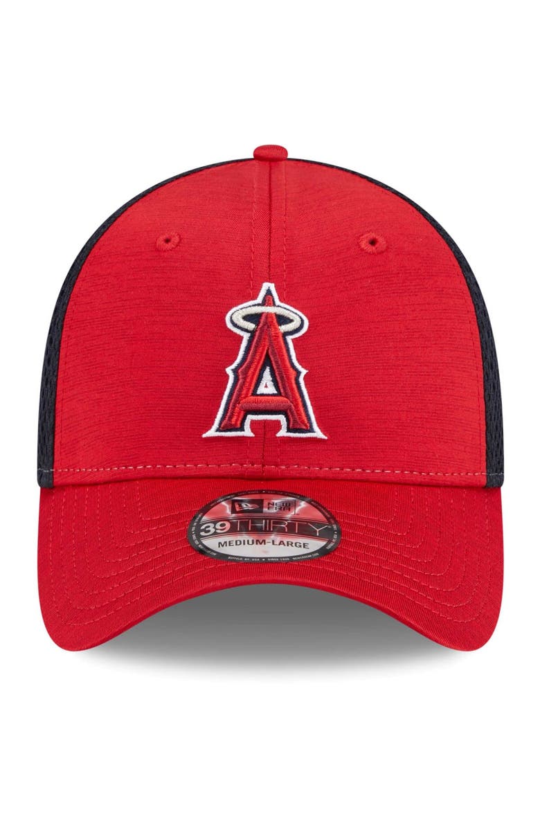 New Era Men's New Era Red Los Angeles Angels Neo 39THIRTY Flex Hat, Alternate, color, Red