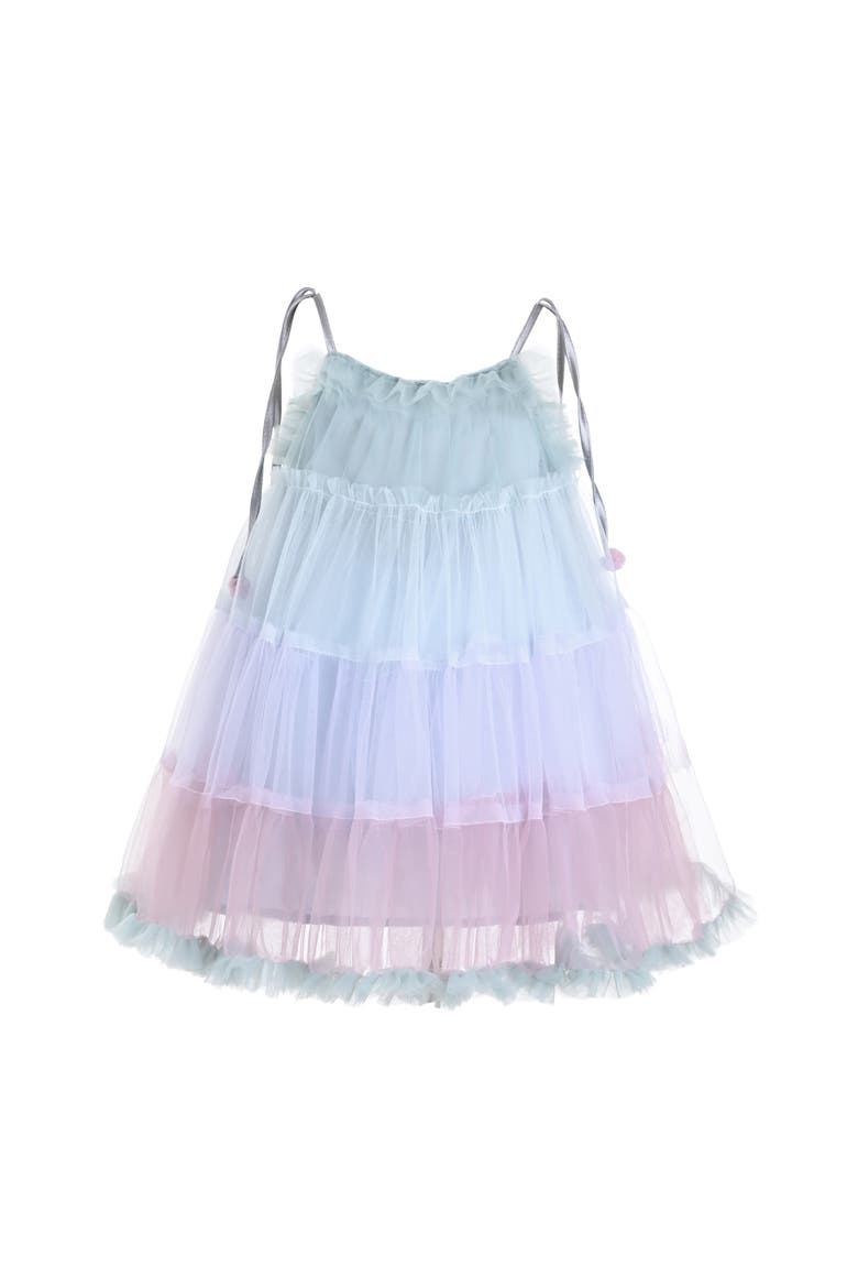 Virelle Gradient Tulle Dress, Main, color, Light Blue