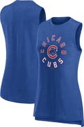 FANATICS Women's Fanatics Branded  Heather Royal Chicago Cubs What Goes Around Tank Top