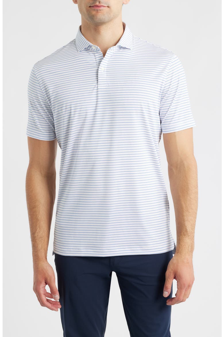 Beau Stripe Performance Polo, Main, color, SOUND SIDE