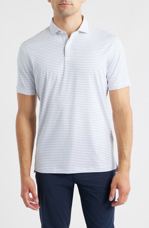 Beau Stripe Performance Polo