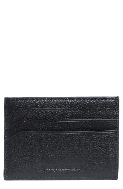 Pebbled Leather Card Case