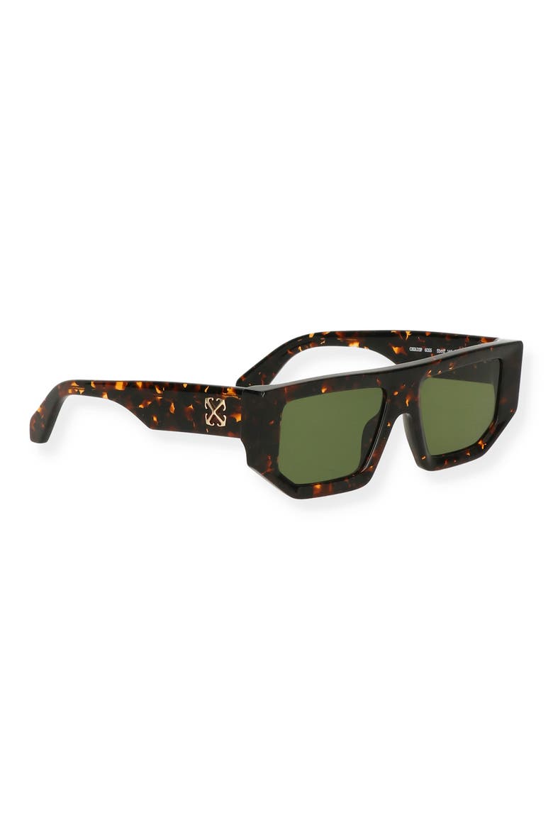 Vancouver 53mm Rectangular Sunglasses, Alternate, color, HAVANA GREEN