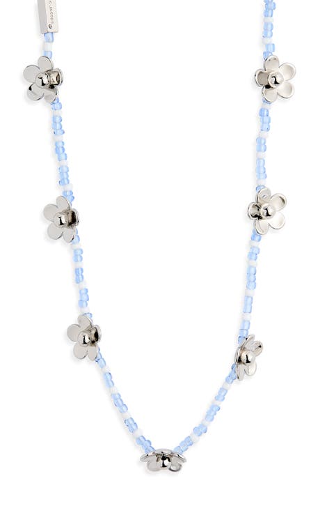 Daisy Beaded Station Necklace